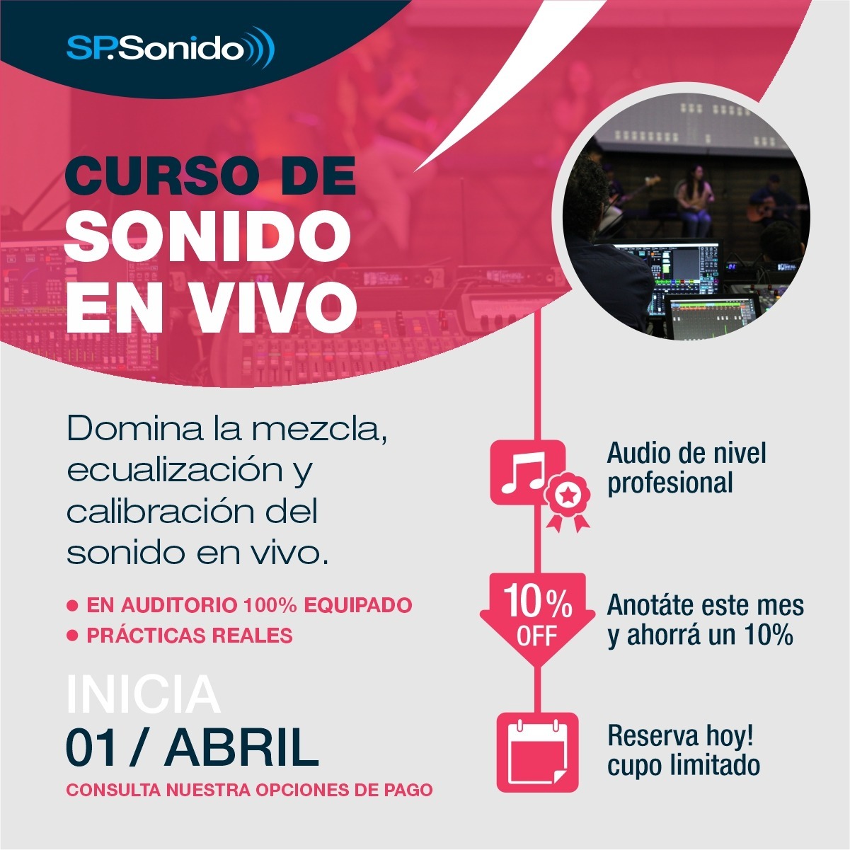 Curso de Sonido en Vivo SpSonido