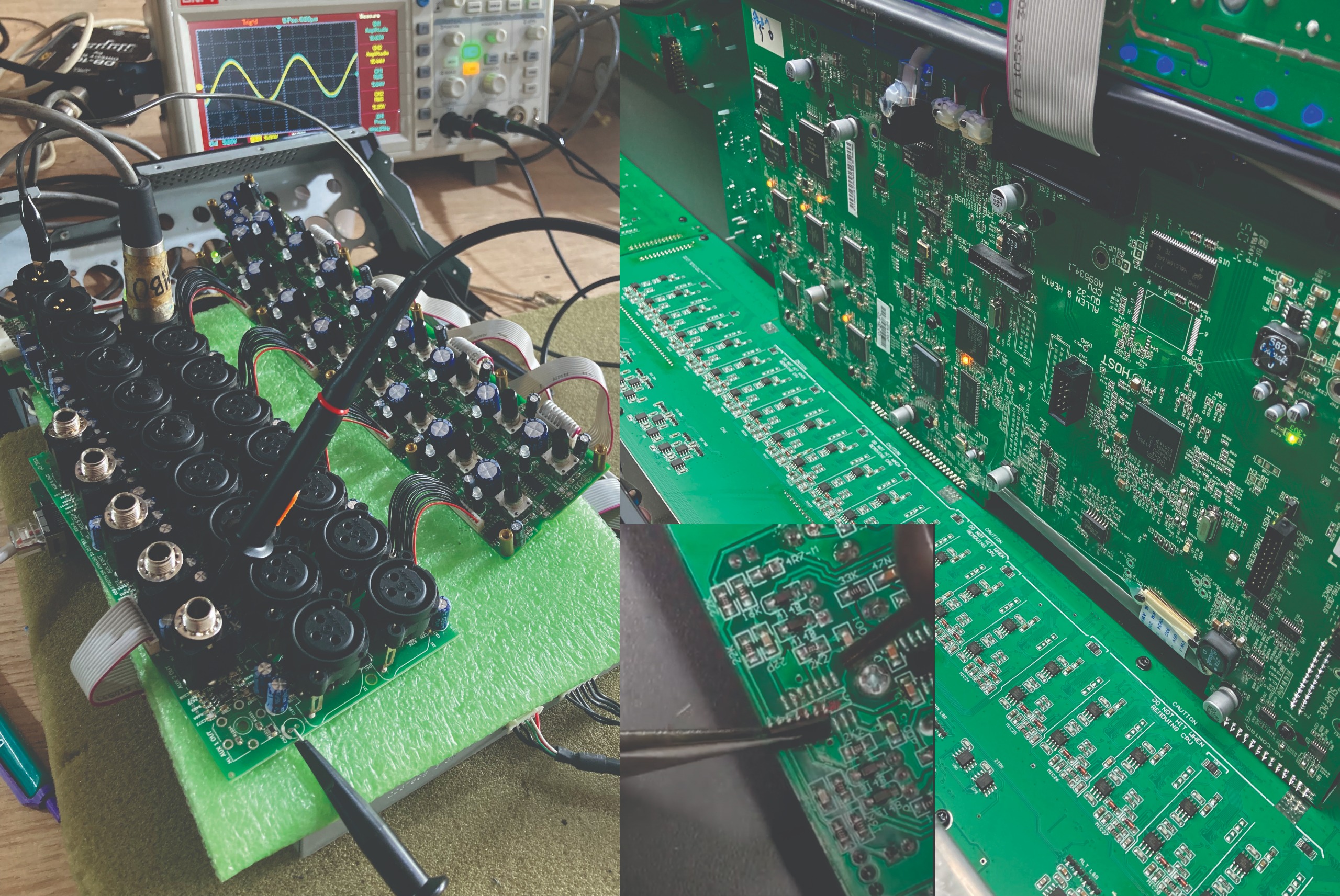 Reparación de consolas y procesadores de audio profesional